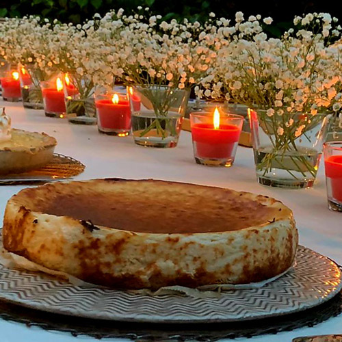 Tarta vasca cremosa de queso