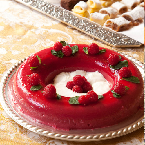 Bavaroise de frambuesa o de maracuyá