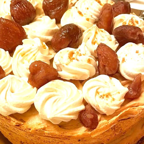 Tarta de marron glacé